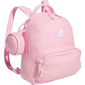 adidas Mini Backpack for Women  Small Bag for Travel, Gym, Festival & More (One Size, True Pink)