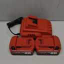 2 Pack 18V 6.0Ah Batteries Replacement for Milwaukee M-18 Battery and 1 Charger Set