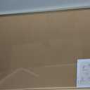 Fabric Bulletin Board 30x20 inches, Golden Aluminum Framed Wall Pin Board, 29.9" x 19.7"