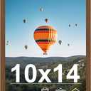 JCJMY 10x14 inch Picture Frame Brown for 30 x 40cm Diamond Art Painting, Horizontal and Vertical Formats for Wall Hanging, 10 x 14 Wall Gallery Poster Photo Frame with Shatter Resistant Plexiglass, Brown