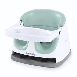 Ingenuity Baby Base 2-in-1 Booster Seat with Tray, Feeding & Floor Seat