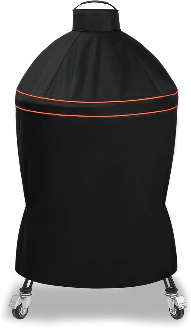 Grill Cover for Kamado Joe Classic, Waterproof Heavy Duty Black Grill Cover