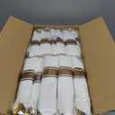 Nervure 350PCS Green Plastic Plates - Green Gold Plastic Dinnerware Sets for 50 Guests - 100 Disposable Plates, 150 Gold Silverware, 50 Cups, 50 Napkins Perfect for Wedding & Party