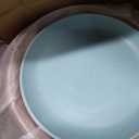 Grow Forward 16-piece Premium Wheat Straw Dinnerware Sets for 4 - Unbreakable Dishwasher & Microwave Safe Plastic Plates and Bowls Sets - Patio, Outdoors, RV, Camping Dishes - Tropical