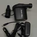 Electric Air Pump, 110V AC/12V DC Portable Air Mattress Two-Way Universal Inflator Pump for Inflatables Pool, Airbeds, etc with 3 Nozzles and Storage Bag