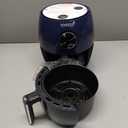 Small Compact Air Fryer, 2.1QT, 4-in-1 Small Mini Airfryer, Bake, Roast, Reheat, 98% Less Oil, Adjustable Temperature Control w/ 60min Timer, Quiet, Nonstick & Dishwasher Safe, BPA-Free, Dark Blue