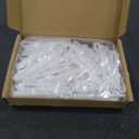 50pcs Adjustable Pinch Pleat Curtain Hooks, Ratchet System Plastic Drapery Track Hooks Clips Pins Hangers for Window Door Shower Curtains and Pleated Drapes Accessories