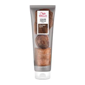 Wella Color Fresh Mask | Color-Depositing Hair Mask for Refreshed Salon Color | Vegan Formula with Avocado Oil for Smooth, Moisturized Results | All Hair Types | Zero Damage | Silicone Free | 5 Fl Oz (Chocolate Touch)