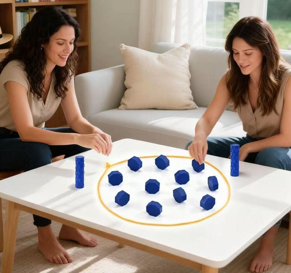 Chess Game with String Pieces, Suitable for Families, Parties, Travel and Camping (Age 9+)(Style 1)