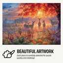 Buffalo Games Abraham Hunter Deer Scene 1000 Piece Jigsaw Puzzle - Collector's Tin, 26.6 x 19 in, Ages 14+ - Precision-Cut Pieces - Poster Included - Nature Puzzle for Adults