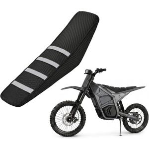 Seat Cover for Yozma IN10,White Stripe Non-Slip Motorcycle Cushion Cover for Electric Dirt Bike Ebike Yozma in 10-White