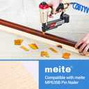 meite 23 Gauge Pin Nails, 1-Inch Micro Headless Piner Nails - Galvanized 23GA Pins Nails for Nail Gun, Ideal for Fine Woodworking and Trim Work (10,000 Counts)