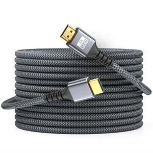 4k Hdmi Cable 75ft Ultra High Speed HDMI 2.0 Cable 4K@60HZ 3D ARC Gold Plated Connector Ethernet Audio Video Return HDMI Cord for UHD TV Monitor Laptop Xbox PS4/PS5 Roku TV ect.(Silvery)