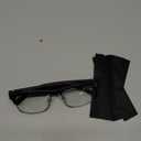 AI Translation Glasses, Real-Time Translator with 164 Languages Support, Smart Blue Light Blocking Glasses with Speakers, IPX5 Waterproof Bluetooth Eyeglasses for Travel, Business & Study (Silver)