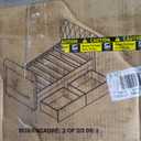 Twin Bed with Two Drawers Beige