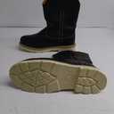 SUREWAY Mens 10 in Soft/Steel Toe Waterproof Wellington Boot,Heavy Duty Pull On Work Boots for Men,Full Grain Leather,Goodyear Welted,Superior Slip Resistant (11)