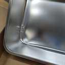 Stainless Steel Cat Litter Box - Large Metal High-Sided Litter Pan for Cats, Rabbits, and Pets, Non-Stick, Odor-Free, Easy to Clean, Splash-Proof, Sturdy and Durable Indoor Cat Toilet Supplies (23.6" L x 15.8" W x 6" H)