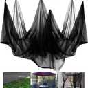 39 x 10 Ft Mosquito Netting for Garden Patio, Breathable Mesh Net for Bird and Insect Protection, Plant Cover for Vegetables, Fruits and Flowers, 3x12m Black