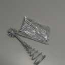 13.8 Inch Silver Christmas Burst Tree Topper Glittered 3D Burst Plastic Tree Topper Exploding Star Christmas Decoration for Home Ornaments Holiday Party Supplies