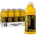 Vitaminwater Energy Tropical Citrus Nutrient Enhanced Flavored Water Beverage, 20 fl oz Bottles, 12 Pack, BB 03/16/2026