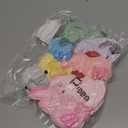 Poen 8 Pcs Valentine's Day Mini Axolotl Plush Keychains Ornament with Heart 4 Inch Galentines Party Favors Stuffed Animal Bulk Cute Kawaii Assorted Color Plushies for Birthday Classroom Gifts Exchange