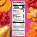 Happy Tot Organics Stage 4 Baby Food Pouches, Gluten Free, Vegan Snack, Fiber & Protein Fruit & Veggie Puree, Pears, Raspberries, Butternut Squash & Carrots, 4 Ounce(Pack of 16)
