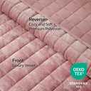 BEDELITE Velvet Quilt Set King Size - Luxury Velvet Comforter Bedding Set 3 Pieces, Lightweight Soft Cozy Rose Pink Oversized Bedspread Coverlet for All Seasons with 2 Pillow Shams