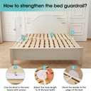 NUTIKAS Baby Bed Rail Guard for Toddlers -47" Toddler Bed Rails for Twin, Full, Queen, King Bunk Size Bed Swing Down Bedrail Extral Tall Child Safety Side Railing Guards for Kids
