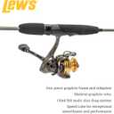 Lew's Lews Laser Lite Spinning Reel and Fishing Rod Combo, Size: 6'6", 
Rod Length	6 inches