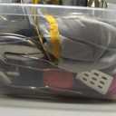 Sundaymot Play Kitchen Accessories, Wooden Play Food, Cooking Set with Stainless Steel Cookware Pots and Pans Utensils, Apron, Chef Hat, Cutting Food Kitchen Playset for Girls and Boys