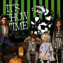 Beetle Halloween Party Decorations Backdrop Banner 5x3 Ft It's Show Time Halloween Birthday Decorations Banner Horror Themed Party Decorations Background Photo Booth