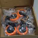 3 Inch Caster Wheels 1600Lbs, Threaded Stem Casters Set of 4 Heavy Duty, 1/2"-13 x 1 (Screw Diameter 1/2", Stem Length 1"), Safety Dual Locking Industrial Castors, Wheels for Cart, Furniture