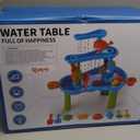 Kenthoris Water Table for Toddlers 1-3, Toddler Outdoor Toys Kids Summer Beach Backyard Pool Splash Activities Playsets, Water and Sand Activity Sensory Playset for Toddlers 1.5+ Years Old