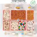 FYY 2 Pcs Daily Pill Organizer, 7 Compartments Portable Pill Case Travel Pill Organizer,[Folding Design] Pill Box for Purse Pocket to Hold Vitamins,Cod Liver Oil,Supplements and Medication-Pink