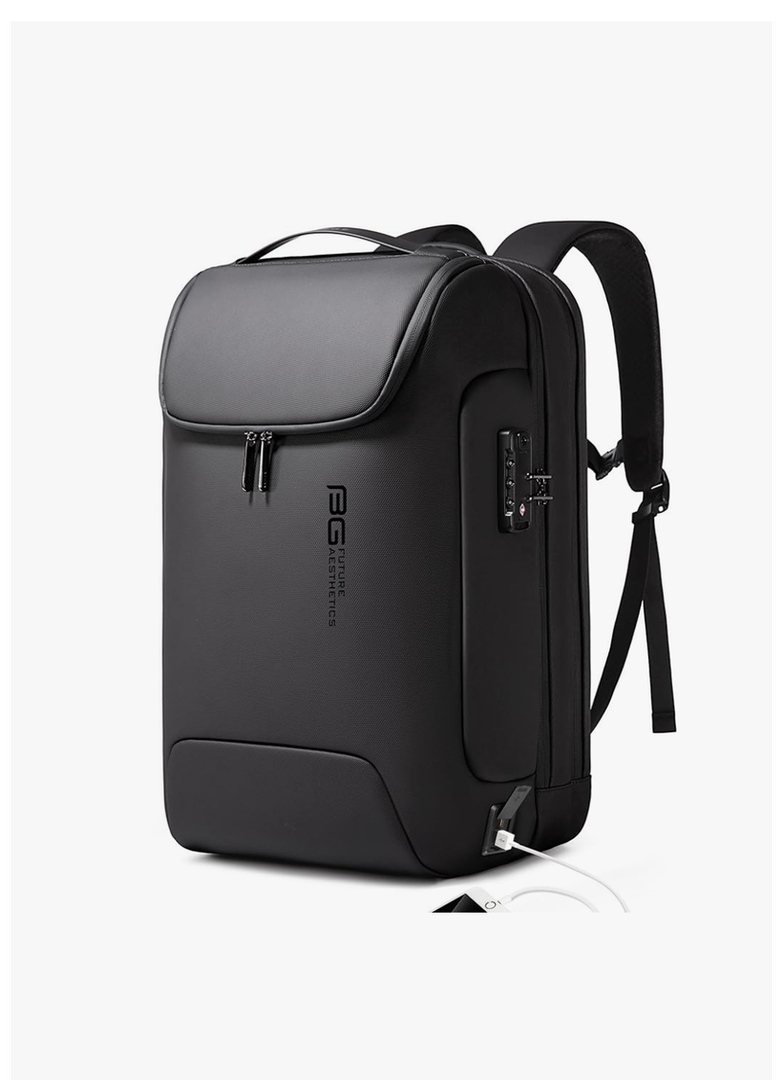 BANGE Men's Anti-Theft Backpack,Waterproof Fashion Travel Backpacks,High Tech Backpack with USB3.0 Charging Port,Business Laptop Backpack Fits 17.3 Inch Notebook…