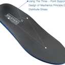 Plantar Fasciitis Feet Insoles Arch Supports Orthotics Inserts Relieve Flat Feet, High Arch (Mens 6-6 1/2 | Womens 8-8 1/2) (Gray)