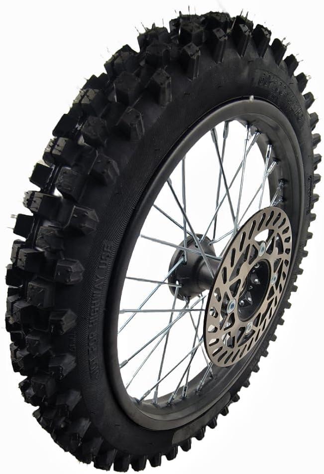 CLEO 70/100-19 Front Wheel Rim Tire Assembly for 150CC 200CC Dirt Bike Taotao TTR SSR CRF Apollo 15mm Axle Includes 200mm Brake Disc