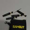 Adjustable Auto-Stop Tire Air Down Kit (10-30 PSI) Screw-on Tyre Deflator Tool for Offroad 4x4 Vehicle Accessories (4PCS Pack)