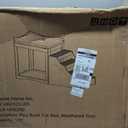 LazBlinds No Drill Cordless Zebra Blinds, 37" W x 72" H, Grey