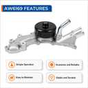 PAROD AW6169 Water Pump Fit for [3.6L V6] Jeep Grand Cherokee, Chrysler 200 300, Dodge Avenger Challenger Durango Grand Caravan, Ram 1500 Classic, C/V, Promaster 1500, Promaster 2500 3500, VW Routan