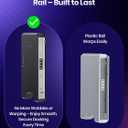 Mavulo Charger Grip for Joy Con with 1200mAh Battery Steel Slide Rails, Cable-Free Charging Dock for Nintendo Switch Controllers