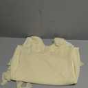 Women's Summer Bodycon Dresses Sexy V Neck Backless Y2K Slit Ruffle Trim Fringe Cocktail Party Mini Mesh Tank Dress Size Small