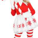 Morph Womens Elf Costume Adult Santa Helper Outfit Holiday Christmas Elf Costume for Women (XX-Large)