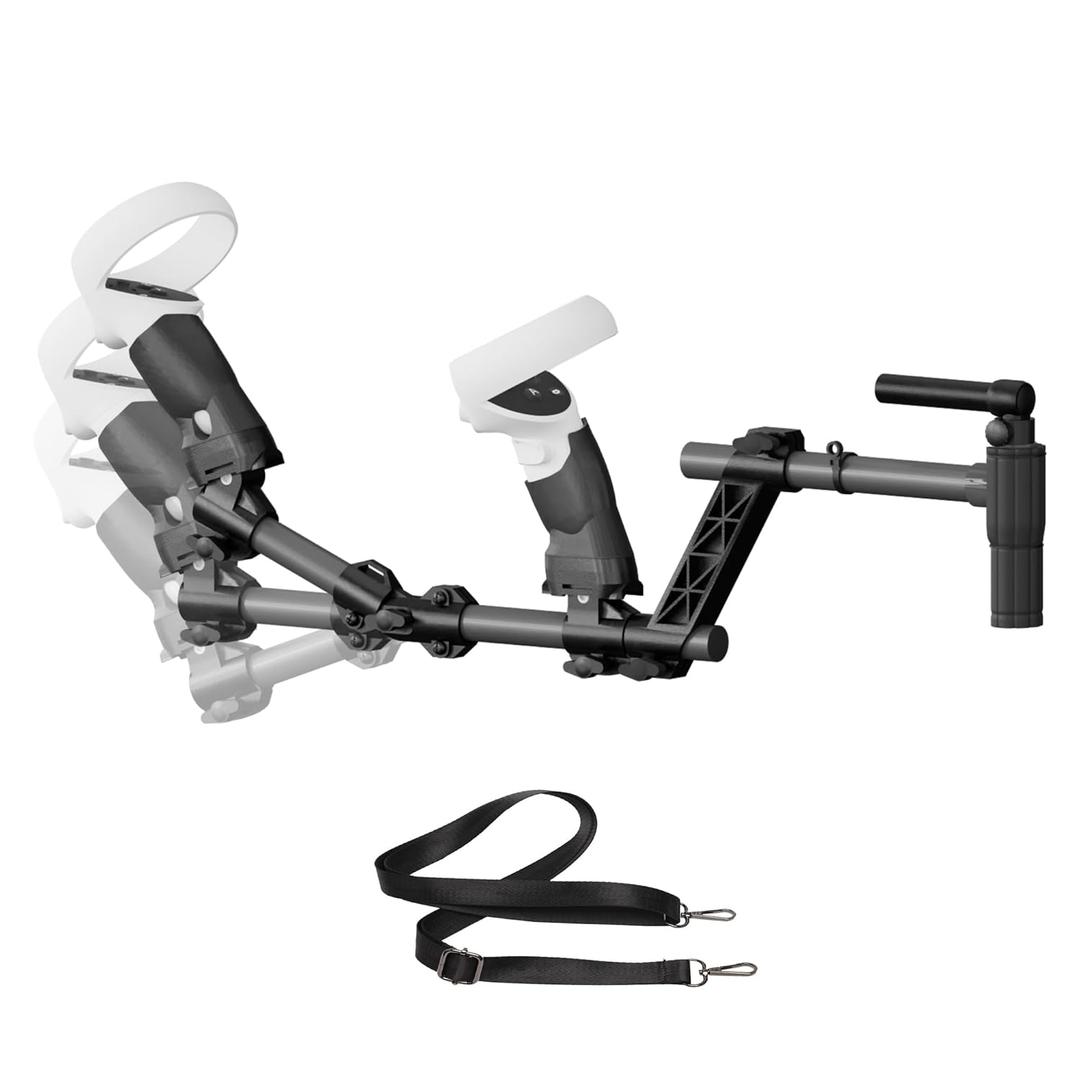 Stock for Quest 2, Compatible with VR Quest2 Controller Grips for Enhance Stability and Control Magnetic Stock Rifle Adapter (Black for Quest2)