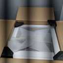 Muwuele Solid Wood Cute Nightstand with 360° Rotating Drawers, Semi-Assembled， Kids Night Stand with LED Lights & 2 Drawers, Modern Fluted Bedside Tables for Bedroom, Living Room（Walnut）