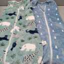 Yoofoss Baby Sleep Sack 6-12 Months, 1.5 Tog Sleep Sack, Fleece Baby Wearable Blanket with 2-Way Zipper, Toddler Sleeping Sack, Soft Warm Lightweight(M)