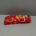 SearchI Christmas Dining Chair Covers Set of 6,Stretch Printed Kitchen Chair Cover Washable Spandex Xmas Parsons Chair Protector Slipcovers for Christmas Decoration,Holiday Party(Xmas Red)