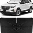 INSAUTO Windshield Sun Shade Umbrella for Equinox 2018-2025, Foldable Front Windshield Sunshade with Storage Bag, Block Out UV Rays & Heat, Keep Car Cool