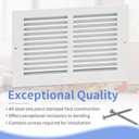 Howeall 10"W x 6"H [Duct Opening Size] Steel Return Air Grille, Air Return Vent Cover for Ceiling and Sidewall - HVAC Air Vent Covers - [Outer Dimensions: 11.75"W x 7.75"H]