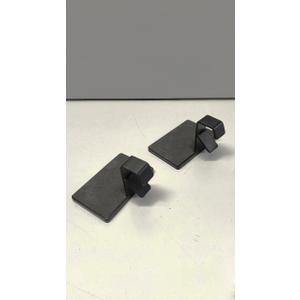 ARCHCRTC Christmas Stocking Holder for Mantel Fireplace Metal Stocking Hangers Hanging Hooks Heavy Duty Weighted Stocking Holder Bases for Xmas Shelf Fireplace Stair Decor (2, Black)